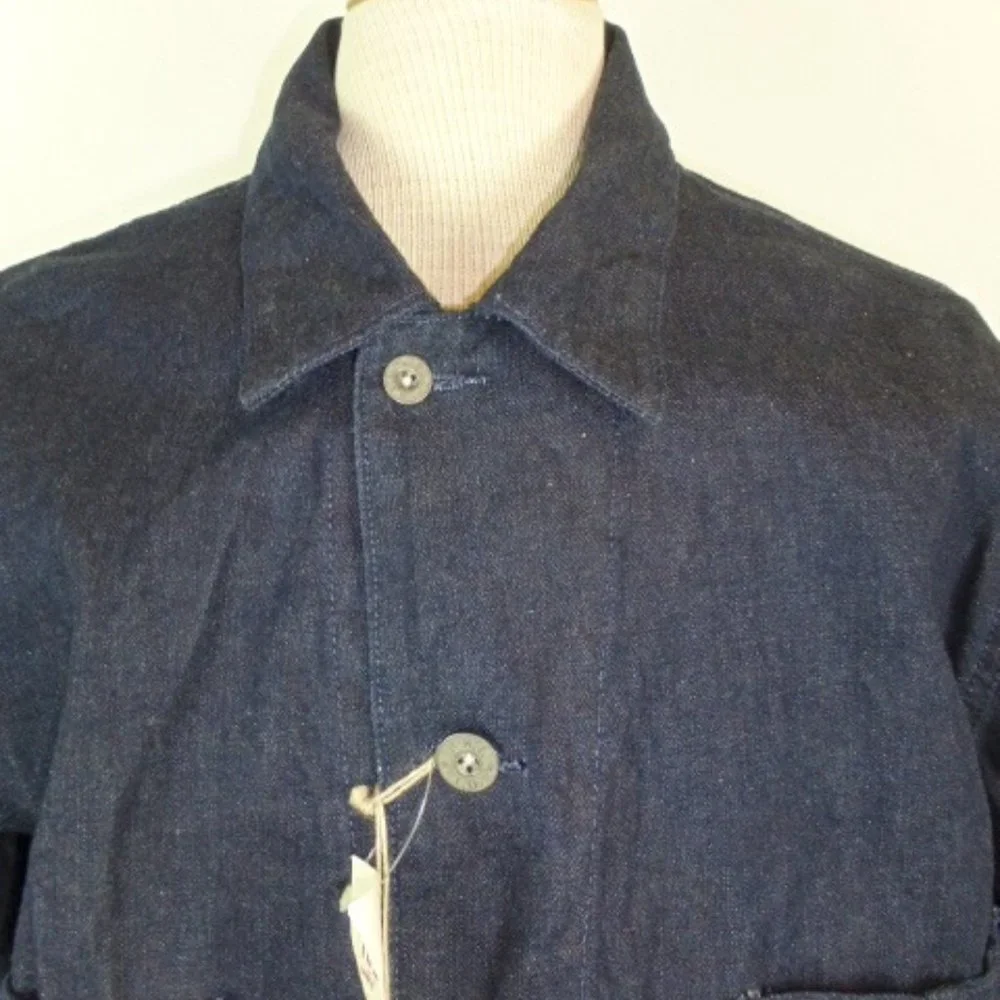 RALPH LAUREN DOUBLE RL RRL blue INDIGO Denim JAPAN Pollack barn coat XL NWT